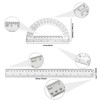 Tdfronien 2 Packs 12 Inch Plastic Ruler and 6 Inch