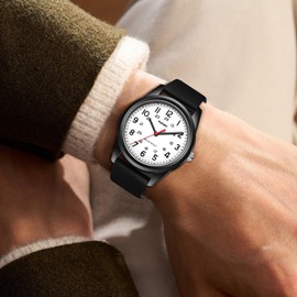 Ben Nevis Wristwatch, Men's, Analog, Exam Watch, Simple, Waterproof, Fashionable, Quartz, For Examinations, Women's, Kids, For Commuting, Banquets, Daily Life, Studying, 02-white