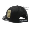 Snap-Back Route 66 signs Road Black Hat Ball Cap USA