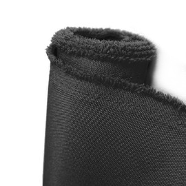Foreate Waterproof Canvas Fabric by The Yard 600D Upholstery Cordura Fabric 58" Wide for Chairs Indoor Outdoor Water Resistant Canvas Polyester Material Sewing DIY Cloth, 1 Yard Black