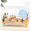 Sosoport Hamster Bamboo Hideout Tunnel Plaything Medium Natural Chew Toy