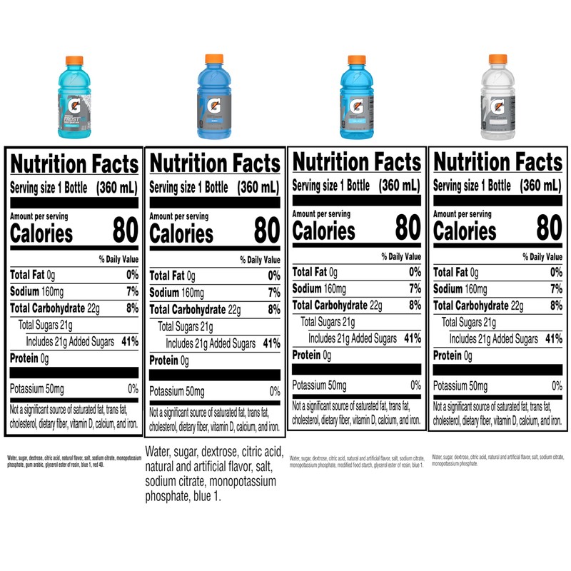 Gatorade Frost Thirst Quencher, Variety Pack 2.0, 12 Fl Oz