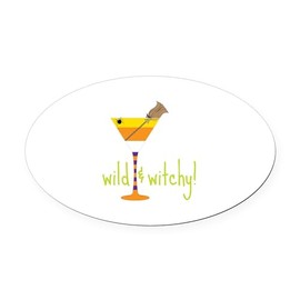 CafePress Wild Witchy Euro Oval Car Bumper Magnet