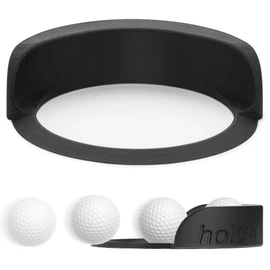 Holon Golf Putting Cup REAL Indoor Golf Putting Hole “ON” for Putting Mat or Carpet (Black)