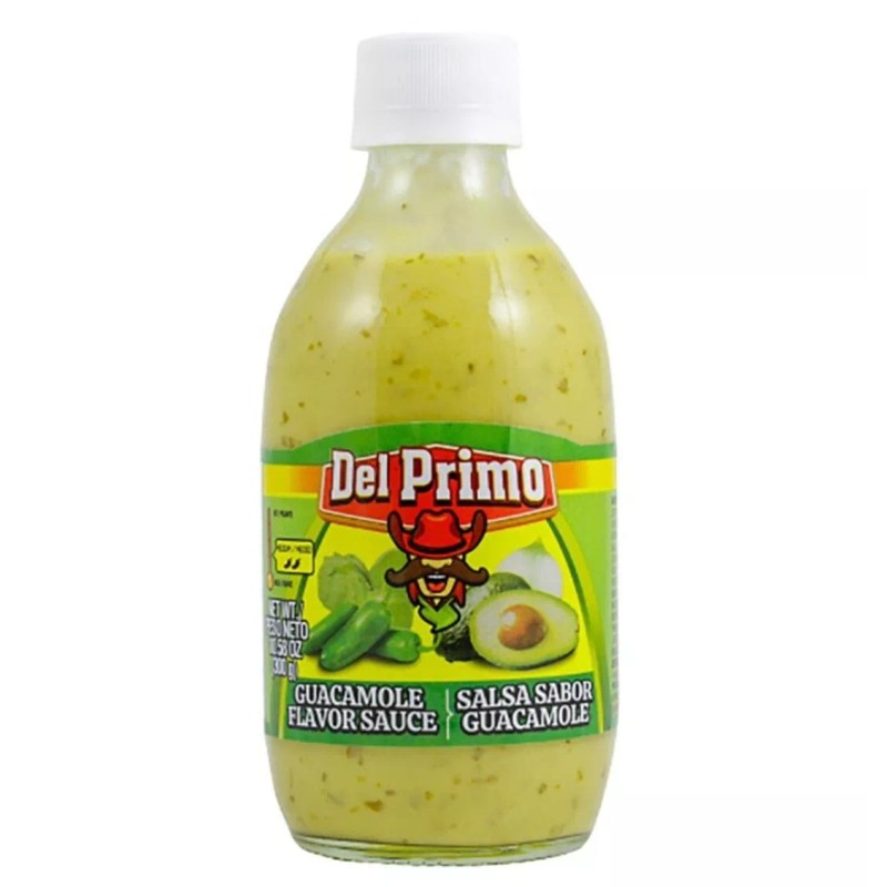Del Primo Guacamole Flavor Salsa, Hot Sauce 10.5oz