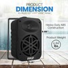 PyleUsa Indoor Outdoor Speakers Pair - 500 Watt Dual Waterproof