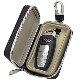 lattre Relay Attack Prevention Key Case, Men's, Smart Key, Radio Blocking, Carbon Leather, Luxury Car, Foreign Car, Anti-Theft, Black