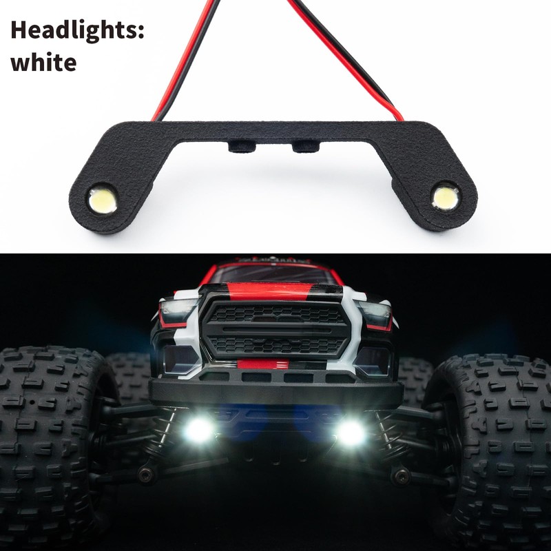 AXspeed Front & Rear LED Light Lamp Set RC Headlight