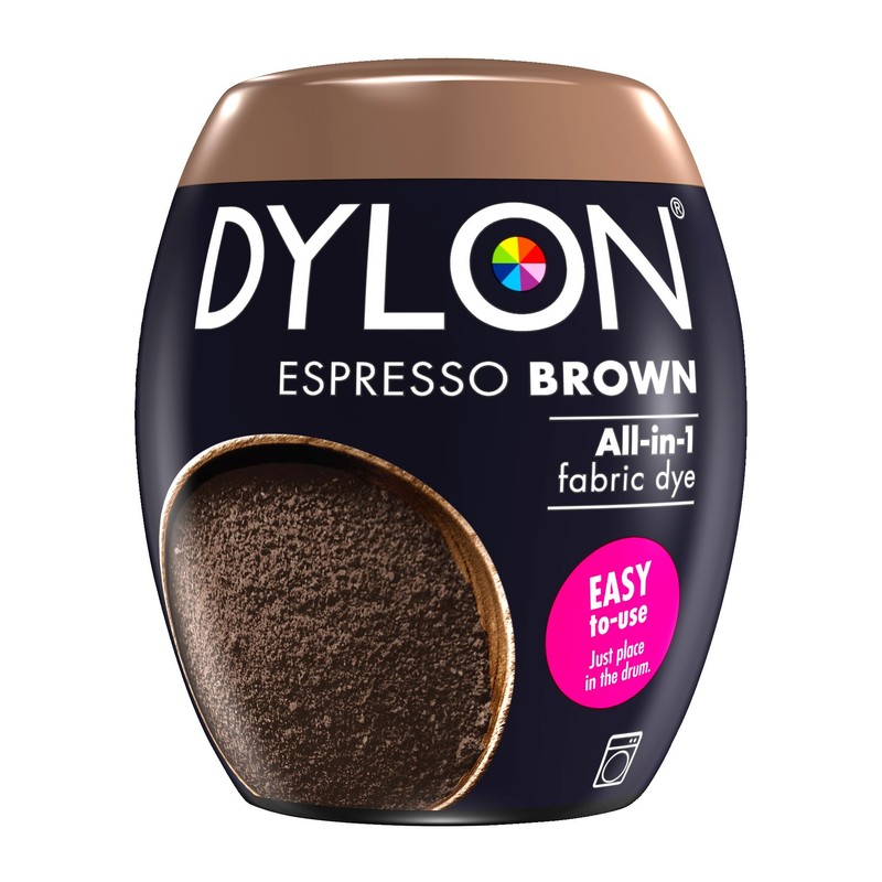 New Dylon 350g Espresso Brown Machine Dye Pod 3 Pack