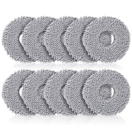 10 Pack Mop Pads for Roborock Qrevo S5V, QV 35A 35S, Saros 10R, Curvx, Curv S5X, Edge S5A, Master, Slim, Q Revo S/Pro/Plus/MaxV Robot Vacuum Cleaner, Mop Pad Replacement Accessories
