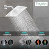Heyalan 8 Inch Shower Head and Handle Set Square Shower