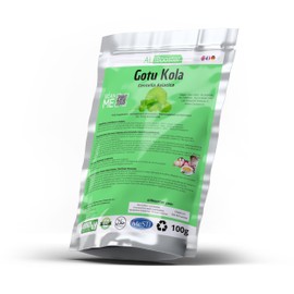 Tiger Grass Extract - Gotu Kola Pegaga Centella Asiatica - Powder 100 g Pure 100% Natural without Additives - For Soups, Smoothies, Coffee, Drinks, Pastries