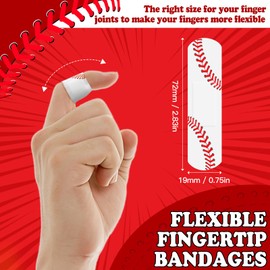 60pcs Baseball Bandages,2.83x0.75in Waterproof PE Adhesive Bandage for Minor Wound Care,Comfortable Hypoallergenic Bandages Baseball Team First Aid Supplies for Boys Girls and Baseball Mom,Latex Free
