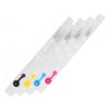 4Pcs Ink Cartridge Set Lengthen Refill Inkjet Printer Replacement Magenta