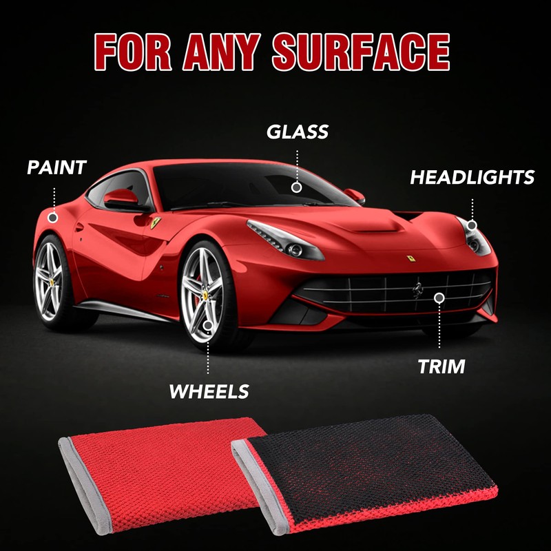 Tidy Monster 2 Pack Clay Bar Mitt for Car Detailing,