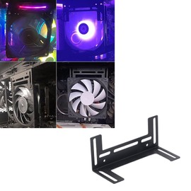 Computer Cooling Fan Holder, Holder for Case Fan, Holder for Computer Host Memory Stick Fan, Bracket for 8Cm, 9Cm, 12Cm Fan. (BLACK)