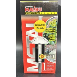 MALIBU 10W Low Voltage 12V Garden Landscape Path MUSHROOM Light Metal Glass Top