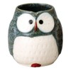 Soho Kiln Yunomi Owl Long Blue Diameter 3.0 x 3.2