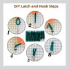 DIY Latch Hook Pillow Kit Cactus Desert and Sunset 43x43cm-2