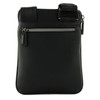 Valentino EFEO Men's Shoulder Bag Black Faux Leather, nero