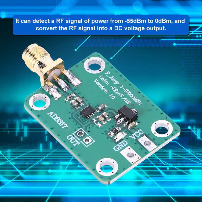 -55dBm-0dBm RF Signal Power Meter Logarithmic Detector Microwave Radio Frequency