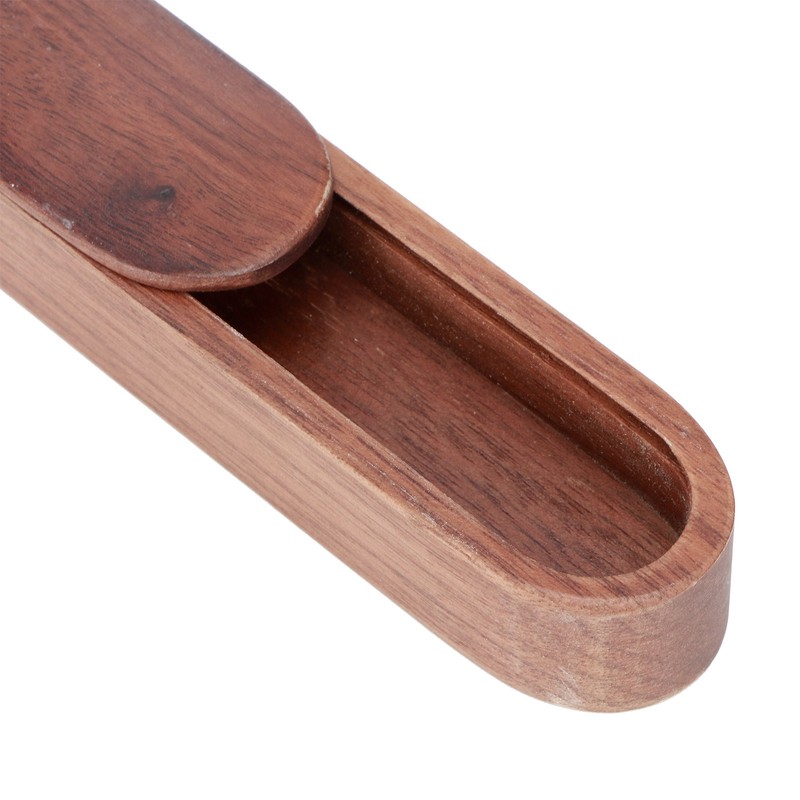 Portable Travel Reusable Wooden Chopsticks Box Spoon Storage Case Container