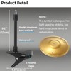 Desktop Cymbal with Clamp Mount - Portable Metal Percussion Instrument