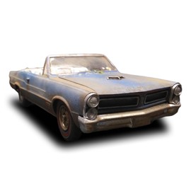 AMT 1965 Pontiac GTO 2T 1/25th Scale Model Kit, White (AMT1191M)