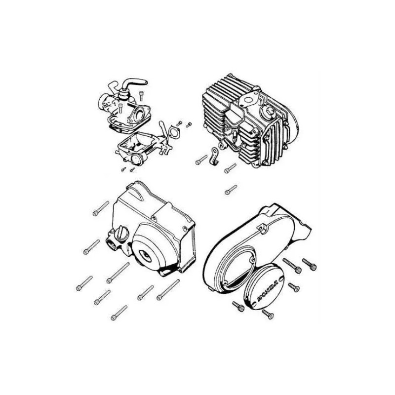 Honda Trail CT70 Motorcycle Engine Socket Head Cap Screw Kit
