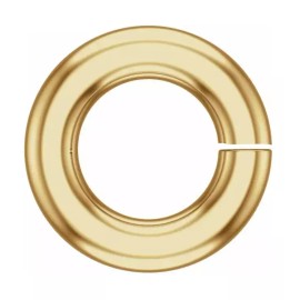 JewelryMaven 6mm OD 3.25mm ID 14k Yellow Gold 16ga OPEN Heavy Thick Jump Ring Spacer USA MADE