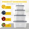 Runhike - Berry keeper Fruit Storage Containers for Fridge with