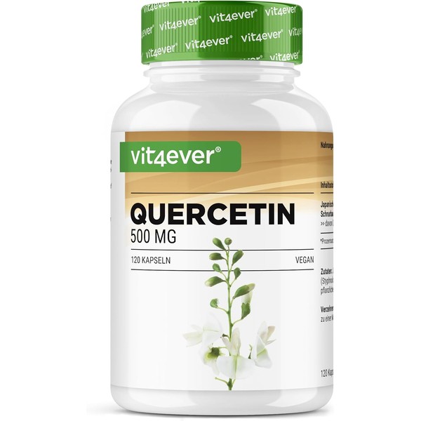 Quercetin 500mg – High-Potency Natural Antioxidant | 120 Vegan Capsules