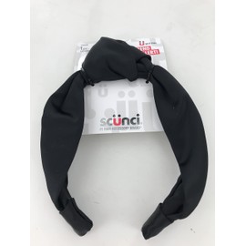 Scunci Black Satin Headband, 1 pc