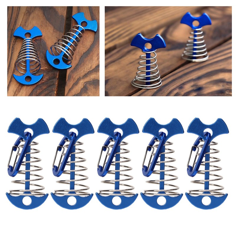 5pcs Fishbone Tent Nails Large Deck Boards Camping Tent Fixing