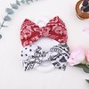 Bandana Hair Bow for Women Ribbon Hair Bows Paisley Hair