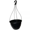 Landmark Plastics 12" Black Plastic Hanging Baskets {Set of 10}