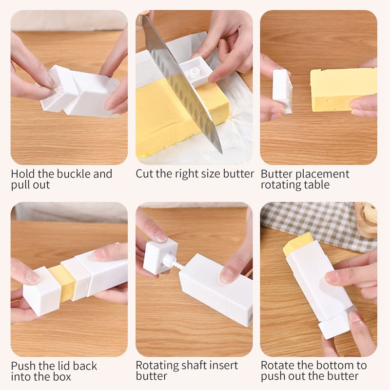 PRAVICS 2Pcs Plastic Butter Dispenser - Sticks & Corn Butter