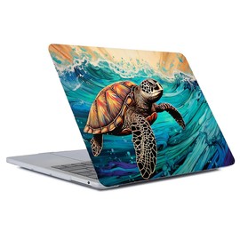 ReLuB Compatible with MacBook Air 13.6 Inch Case 2024 2023 2022 Release Model A3113 M3 A2681 M2, Animal Sea Turtle Hard Plastic Shell Cover Case