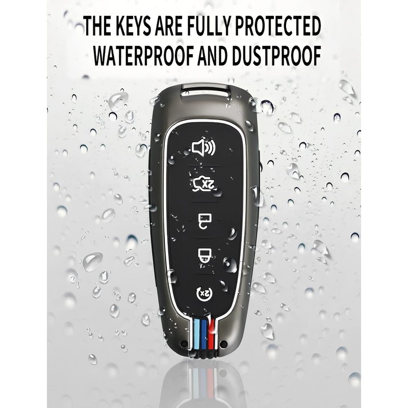 YONUFI for Ford Key Fob Cover Case, Metal Shell Car