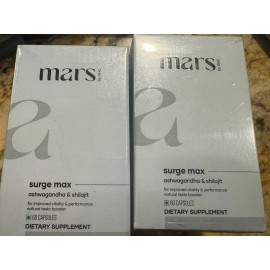 Mars by GHC Surge Max Capsules - 60 Count Ex 12/27 2 Pack Ashwagandha