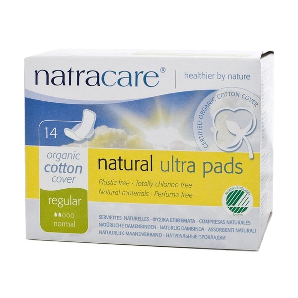 Natracare Pads Ultra With Wings 14 ct, 5 Boxes (70 Pads Total)