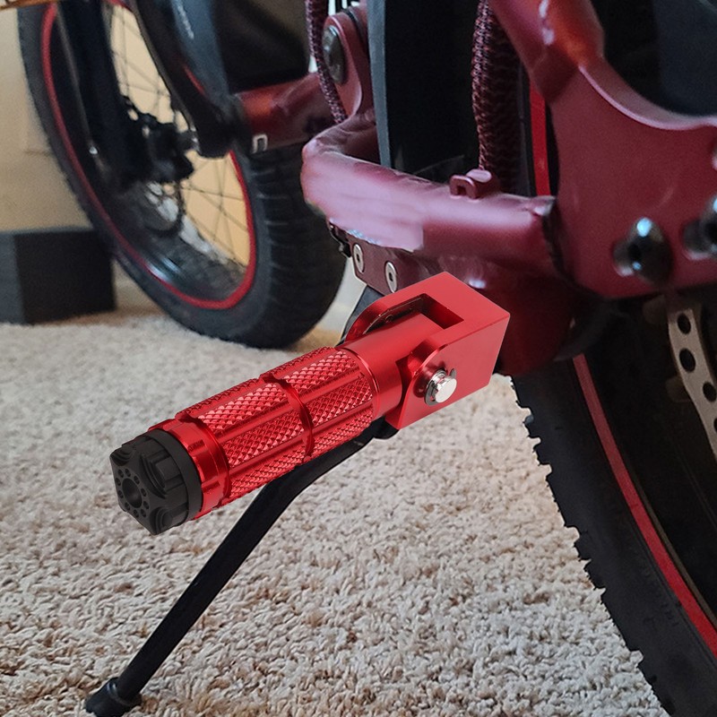 2Pcs Motorcycle Foldable Foot Pegs M8 Antislip Aluminium Alloy Universal