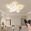 JAYMP Star Shaped Ceiling Light Dimmable Modern Ceiling Lamp Remote
