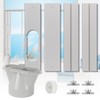 UNAOIWN Portable Air Conditioner Window Kit, Adjustable Vertical/Horizontal Sliding Window