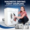 Ducameny Magnetic Dryer Vent Connector Kit - DV180 Airtight Seal