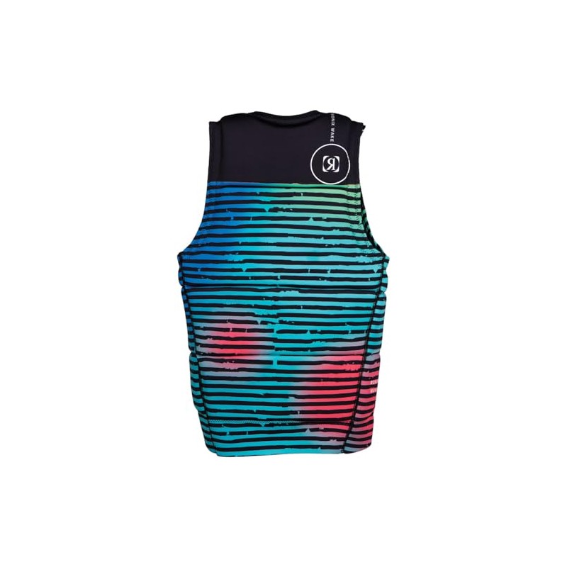 Ronix Party CE Approved Impact Vest, Bright Stripes, Large
