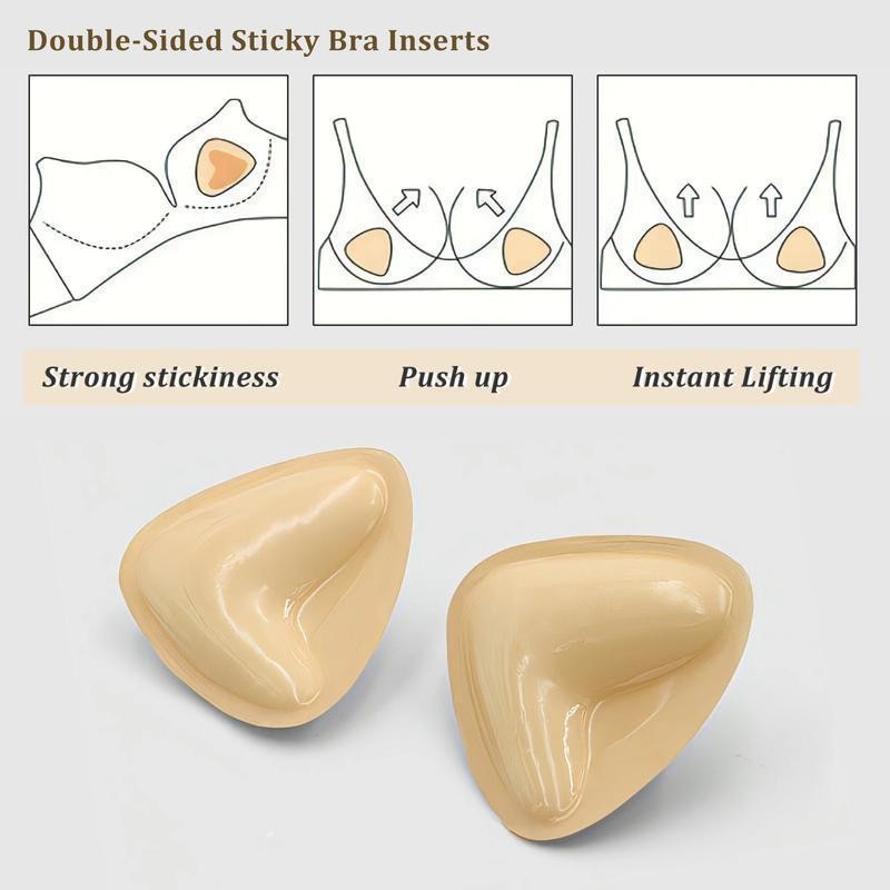Push Up Sticky Inserts forWomen Instant Boost Double-Sided Self-Adhesive Bra