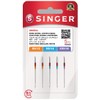 Singer 5 Mixed Needles for Sewing Machine 2020 (80/12-90/14-100/16) -