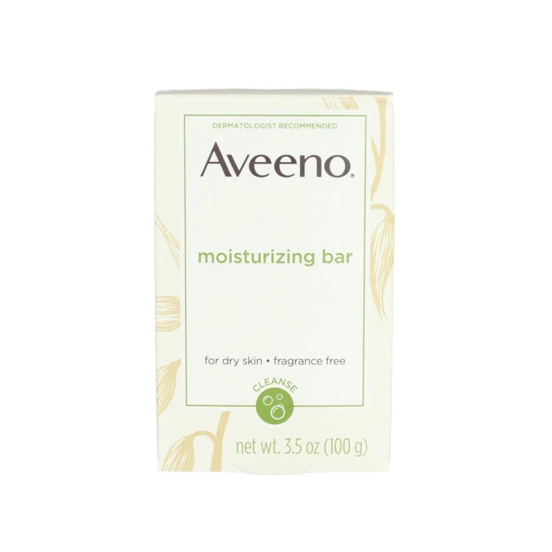 Aveeno 4 Pack Aveeno Moisturizing Bar Soap, Fragrance Free, 3.5