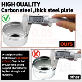 Klmnduo - 2 tapones antipolvo para cubeta de remolque de 1.9 pulgadas con 4 tapones de goma, repuesto para la mayoría de remolques de barco de 2000 a 3500 libras